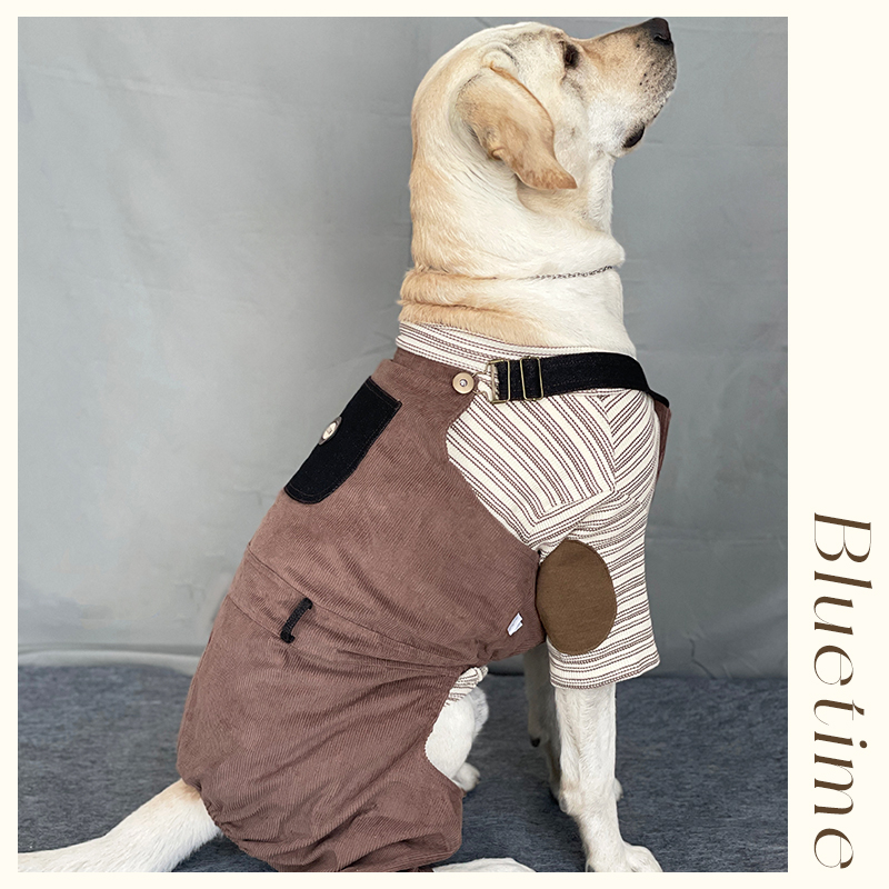 bluetime猫狗牛仔背带裤美拉德