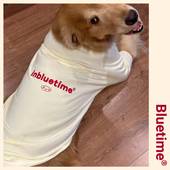 狗狗纯棉 萨摩耶金毛T恤中大型犬秋装 春日多巴胺 大狗衣服秋季