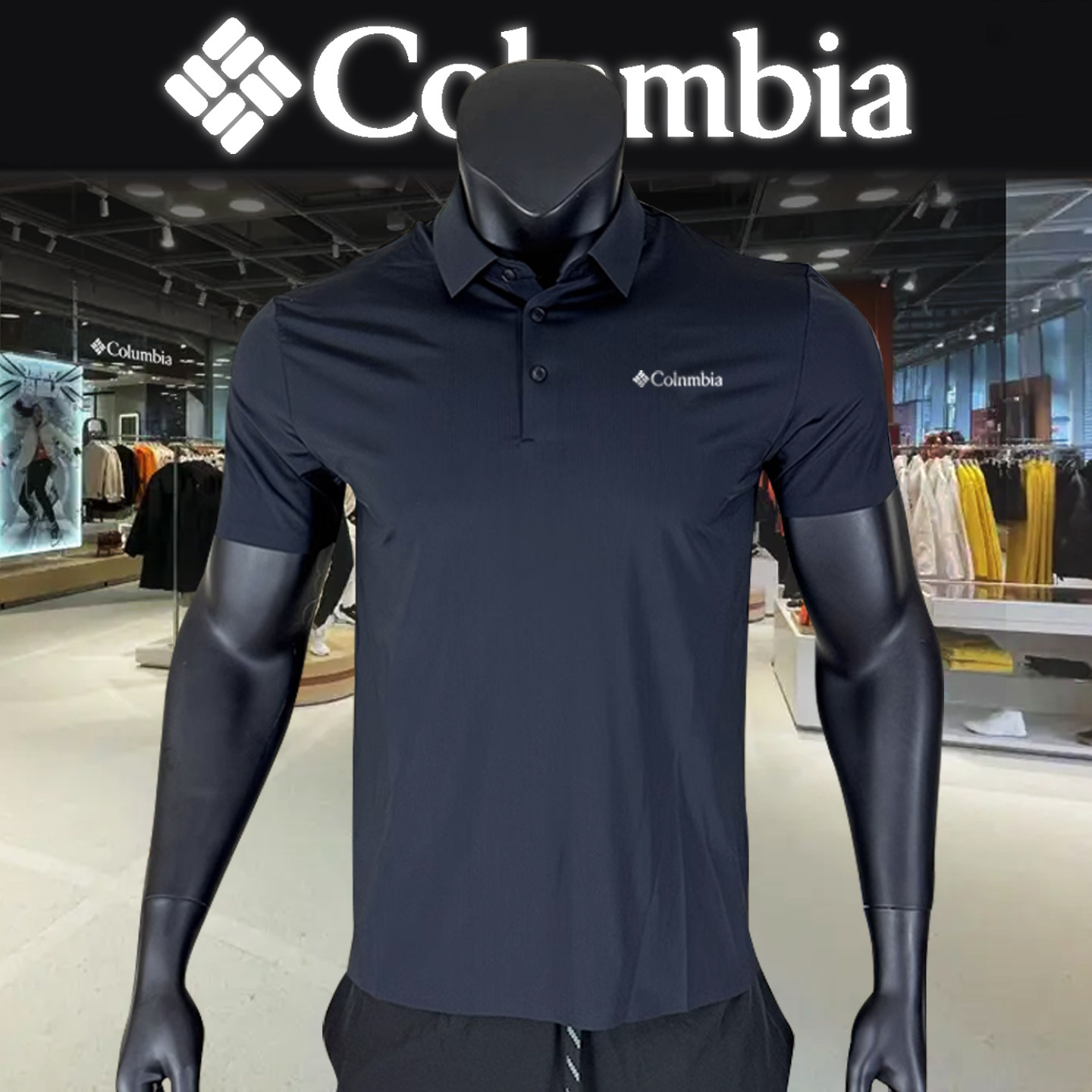哥伦短袖t恤男2026年夏季新款翻领半袖上衣服冰丝休闲Polo衫男士