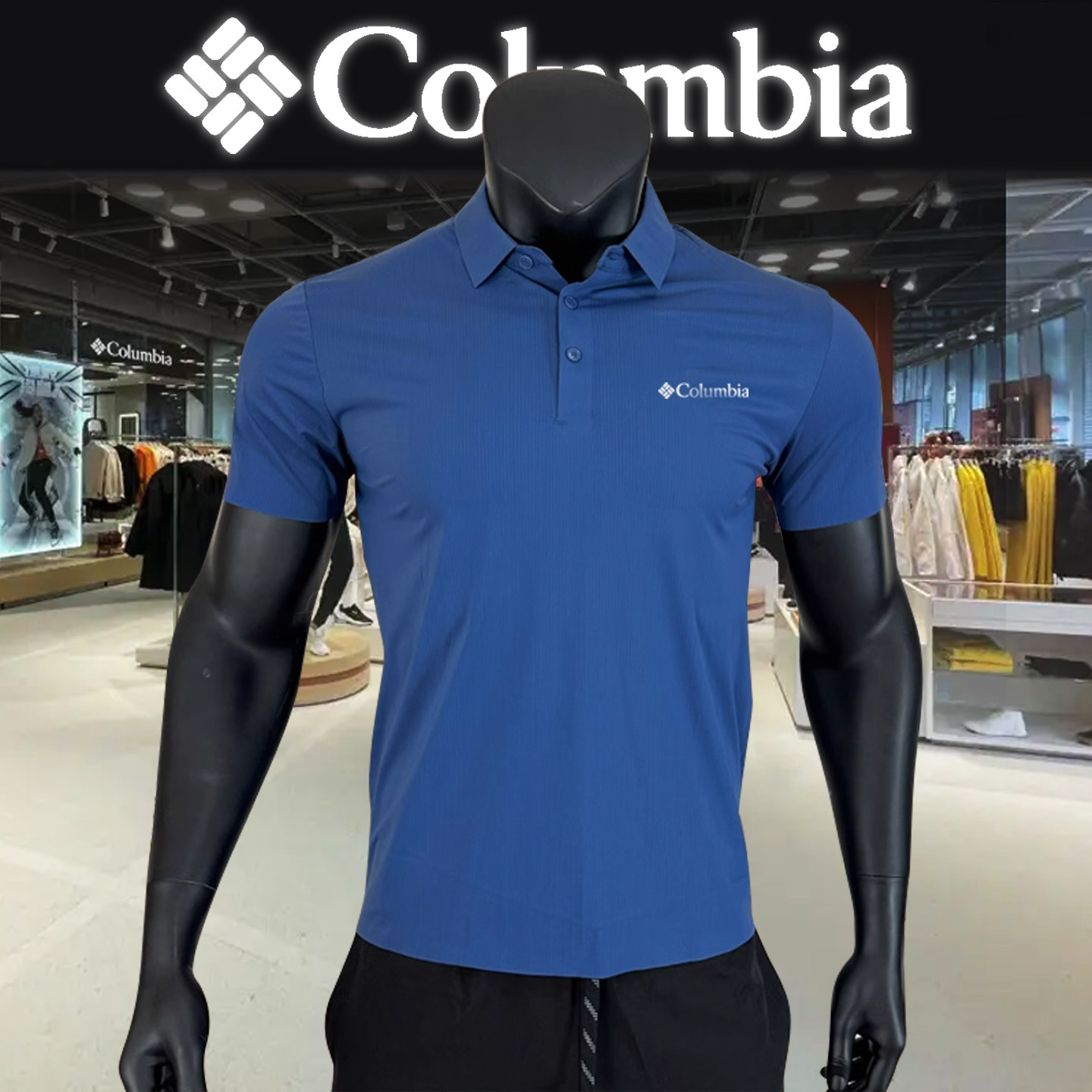 哥伦短袖t恤男2026年夏季新款翻领半袖上衣服冰丝休闲Polo衫男士