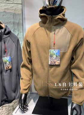 科技抓绒机能风蓄热双面摇粒绒！情侣轻盈保暖户外防风连帽外套潮