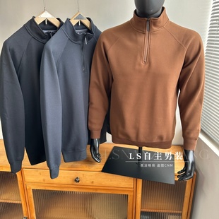 时尚 轻奢品质 秋冬男士 复合摇粒绒 半拉链立领卫衣 绵羊毛系列