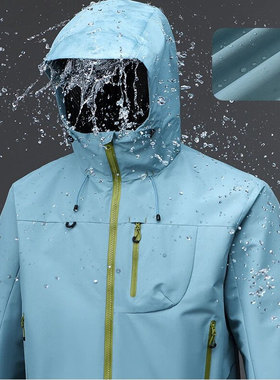 无惧风雨！户外三防科技面料！3D立裁！男女连帽软壳冲锋衣外套