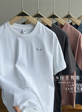 线下门店订单！设计师线3D小眼睛！25夏季新品水洗长绒棉短袖T恤