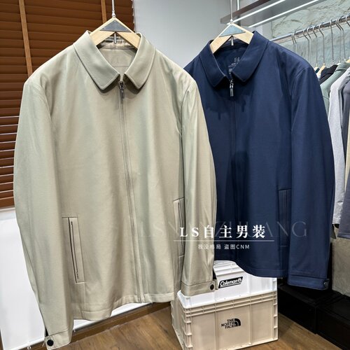 没得挑~商务行政！轻量化科技！春秋男士激光压胶翻领夹克外套