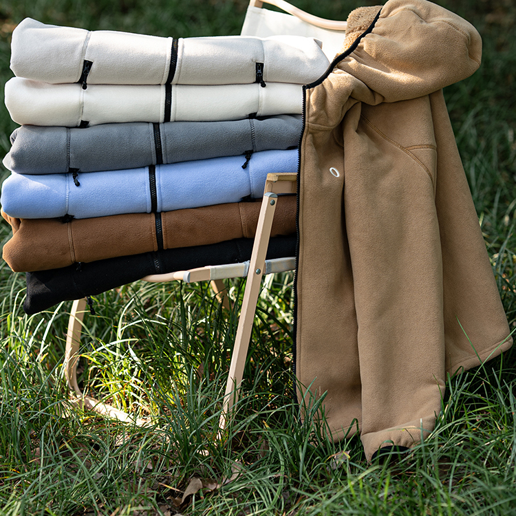 连帽加厚摇粒绒外套休闲百搭上衣