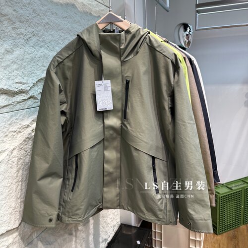 户外山系三防连帽冲锋衣情侣款