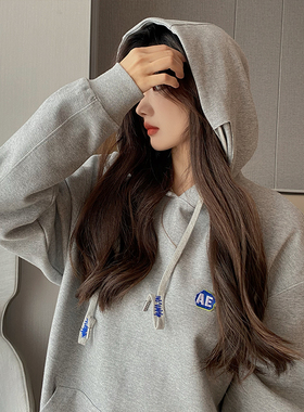 韩国正品ADER GLROR加绒卫衣女潮套头情侣连帽易烊千玺宽松AE外套