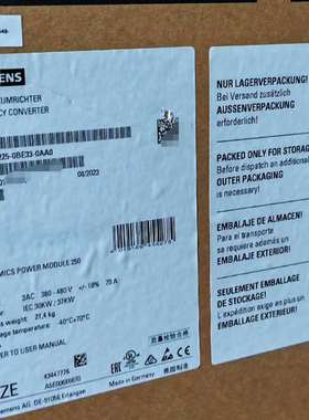 {议价}6SL3225-0BE33-0AA0/6SL32250BE3