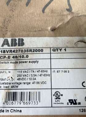 议价abb电源 1svr427035r2000 全新原装正品 实