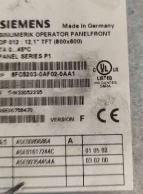 {议价}6FC5203－0AF02－0AA1   OP012全