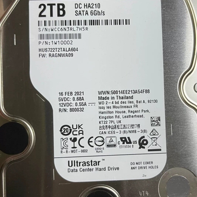 议价西数/日立/HGST企业级 1W10002 HUS722T2