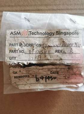 议价ASM配件01-D05610/B，全新