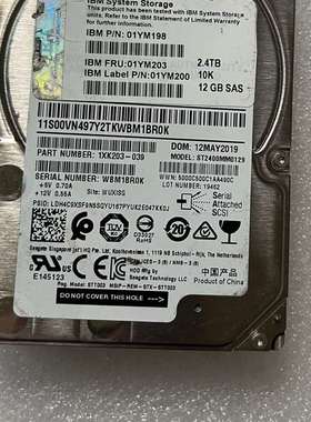 议价IBM FRU 01YM203  2.4TB 10K 12G