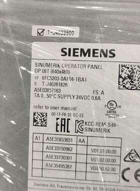 {议价}6FC5203－0AF04－1BA1OP  08T屏