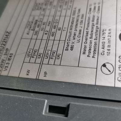 议价施耐德变频器ATV71HU22N4Z拆机，没风扇。（