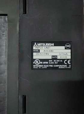 {议价}进口三菱 A1SX40 A系列PLC模块16点输入