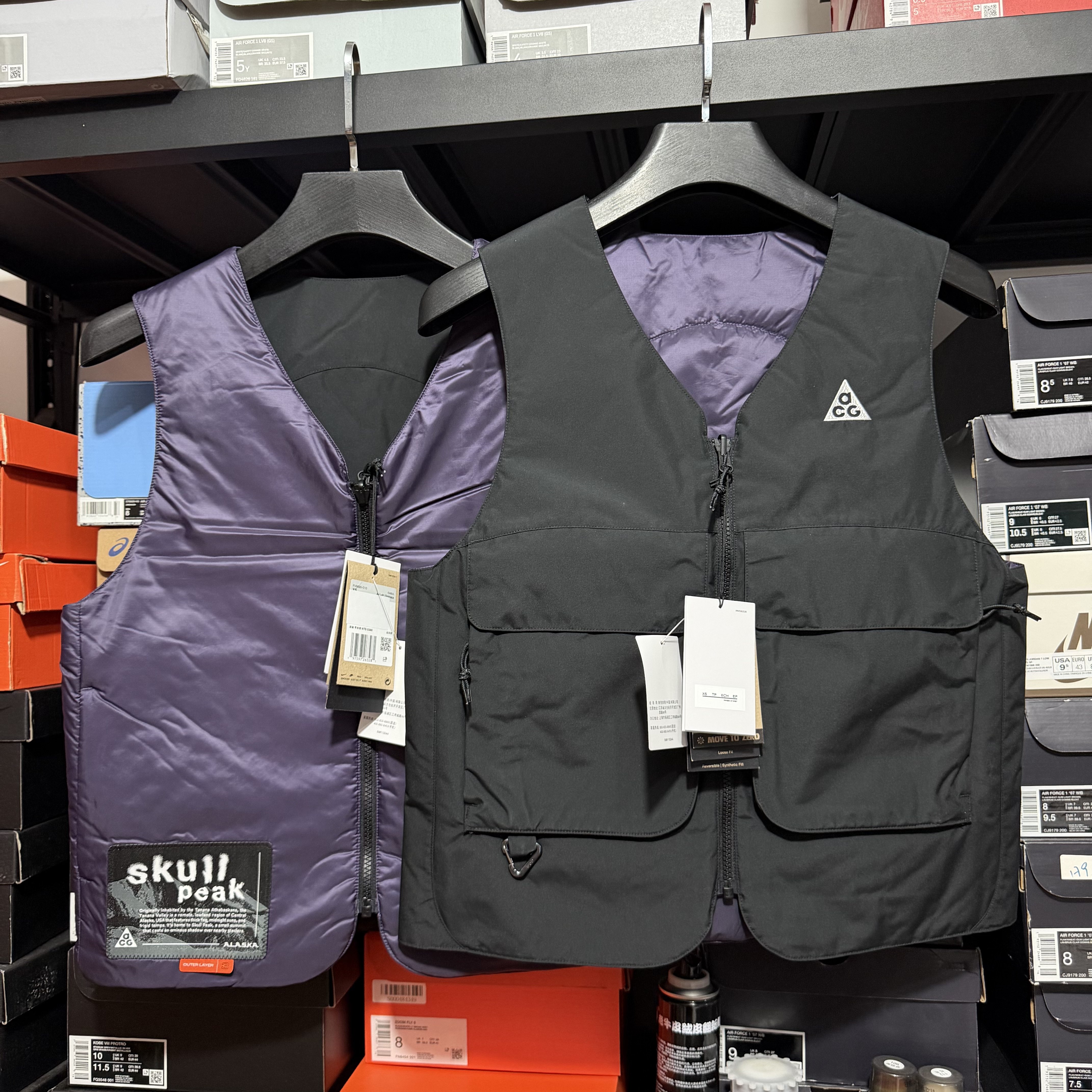 ACG户外机能徒步登山双面穿马甲