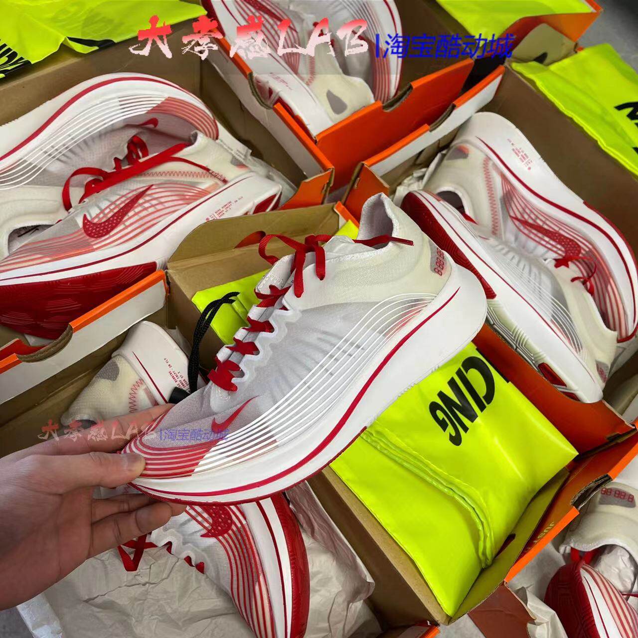 断码 Nike Zoom Fly SP 马拉松东京白红男子跑鞋运动鞋AJ9282-100