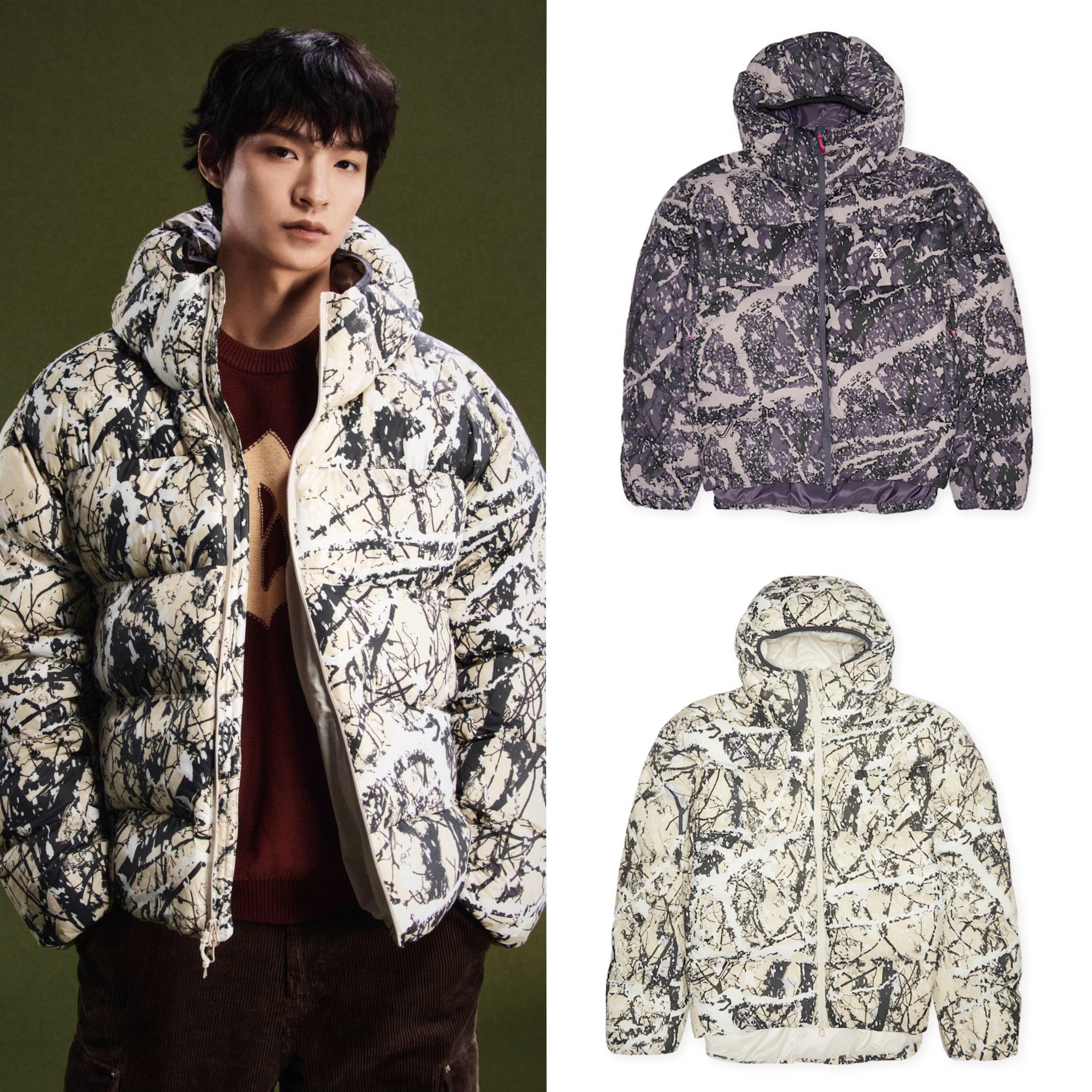 Nike ACG 户外机能P棉滑雪拒水保暖可收纳休闲运动棉服HF0034-104