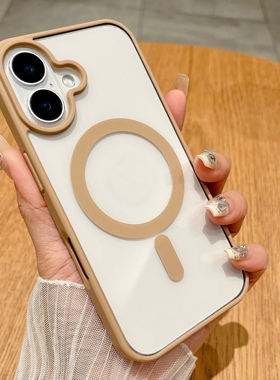 适用ip苹果iphone17手机壳16Promax外壳15Pro标准版基础版14简约中性13全包透明防摔i12软硅胶紫色两个摄像头