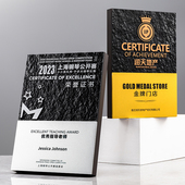 新款 金属浮雕奖牌定制定做冠军金牌门店创意木质荣誉证书授权牌