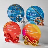 创意水晶奖杯定制金属奖牌企业颁奖纪念品表彰奖品