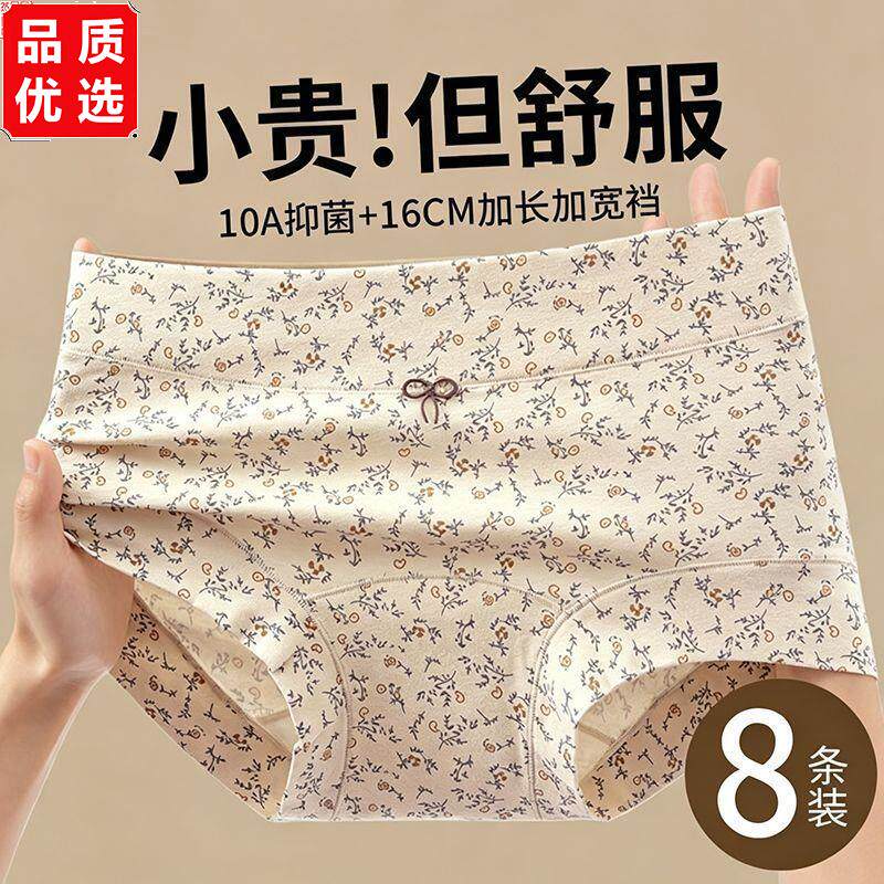 女士内裤女纯棉10A%棉抑