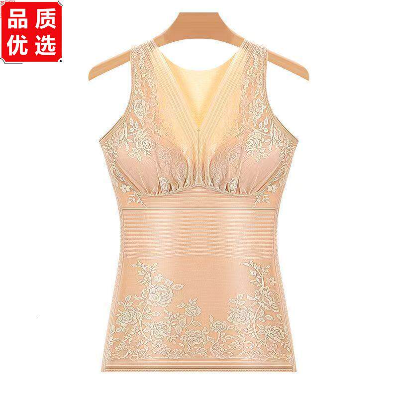 束身衣冬季保暖背心女加