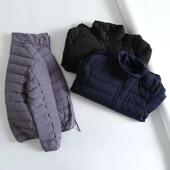 阿永男装 立领潮轻便薄收纳潮 短款 90白鸭绒 轻薄羽绒服男士