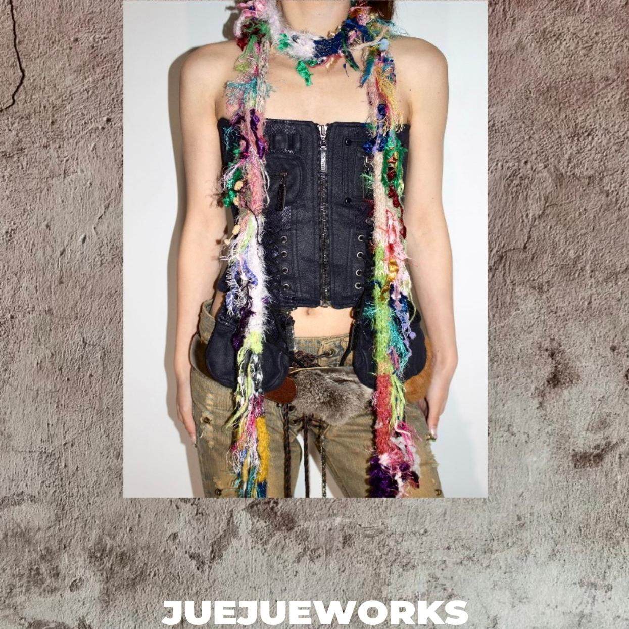 JUEJUEWORKS孤品流苏围巾 每一个都不一样 纯手工毛线针织,服饰配件/皮带/帽子/围巾,围巾/丝巾/披肩,淘宝优惠券,粉丝福利购,淘宝优惠卷