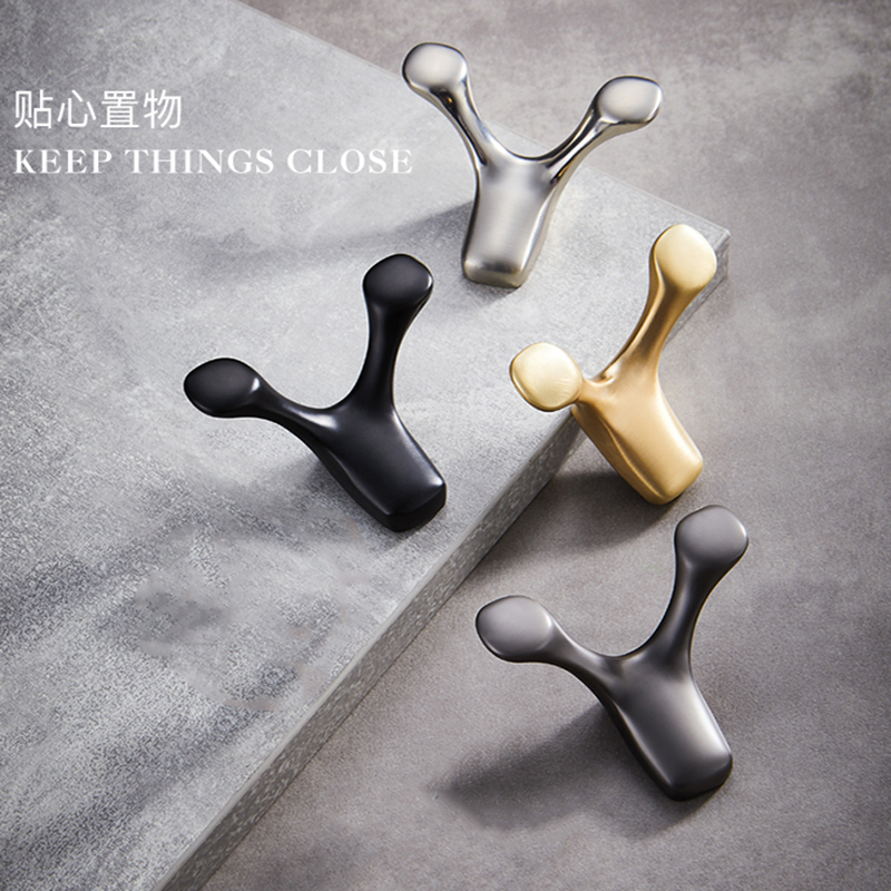 衣柜挂钩牛角门后玄关浴室柜门单