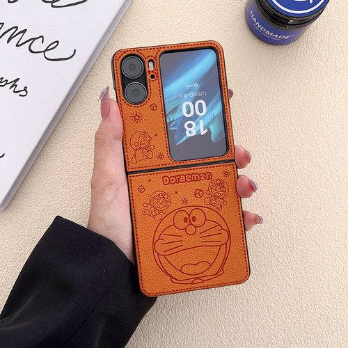 oppoFindN2flip皮质可爱保护套