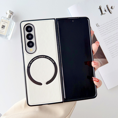 磁吸皮质卡通三星简约