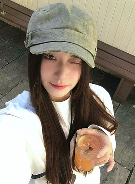 宅女同款！气质橄榄绿平顶马术帽