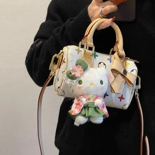 包包女式 白三彩nano枕头包speedy高级感百搭手提斜挎小包 2026新款