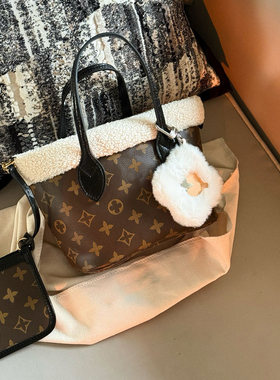 包包女式2025新款毛毛包秋冬小托特包时尚潮流轻奢高级感斜挎手提
