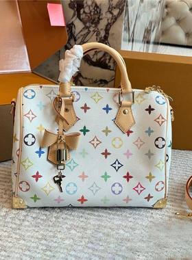 包包女式2025新款白三彩nano枕头包speedy25高级感百搭手提斜挎包