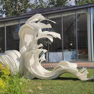 婚庆巨型纸花纸艺飘带手工DIY造型自由曲线美塑花橱窗背景装饰花