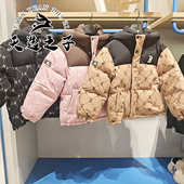 MLB儿童25秋冬款 男女童摩登奢调拼色钻石老花鹅绒羽绒服7ADJM1056