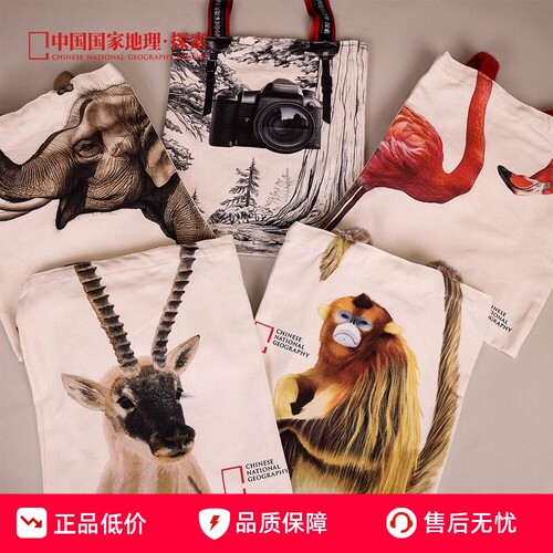 中国国家地理探索时尚帆布包