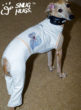 snughugs花卉小灵缇喇叭裤子狗狗原纱防晒背心犬宠物惠比特衣服