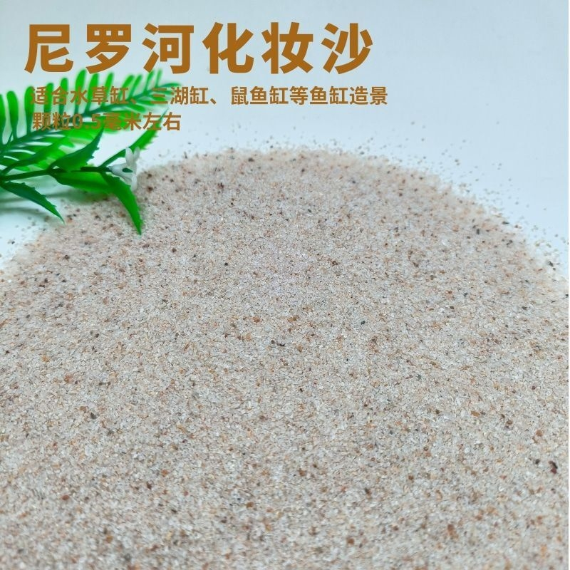尼罗河沙化妆沙草缸南美缸鼠鱼底砂鱼缸造景底砂河沙黄色细沙水草