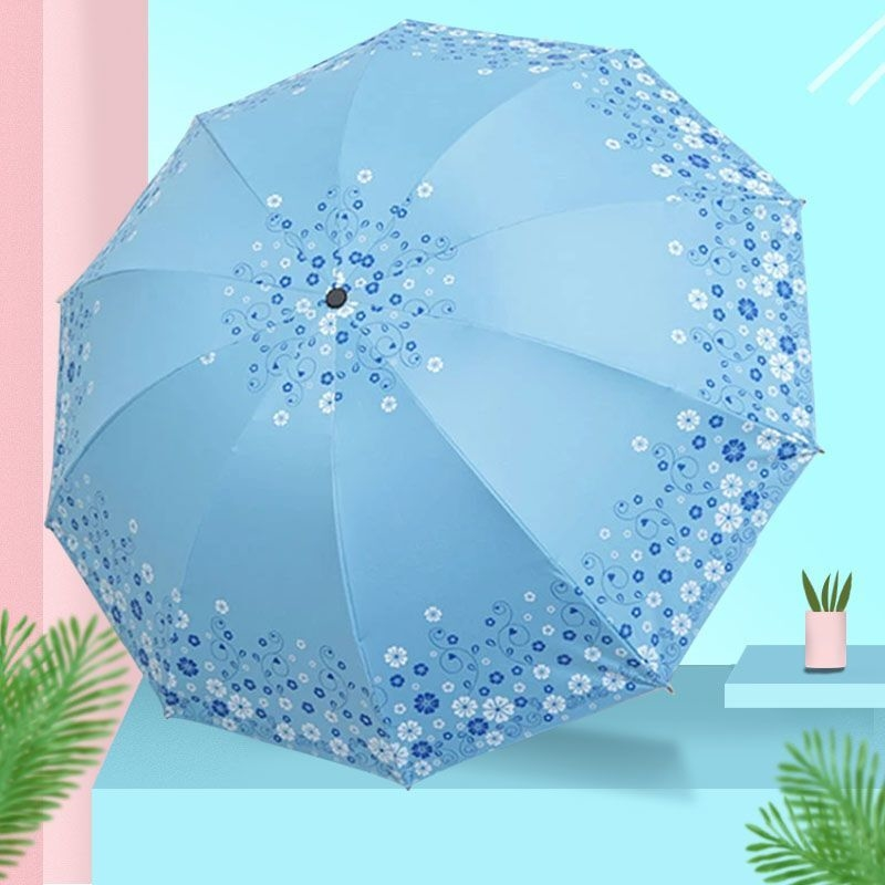 十骨折叠雨伞时尚晴雨两用大号便携双人伞学生小清新可爱遮阳伞女