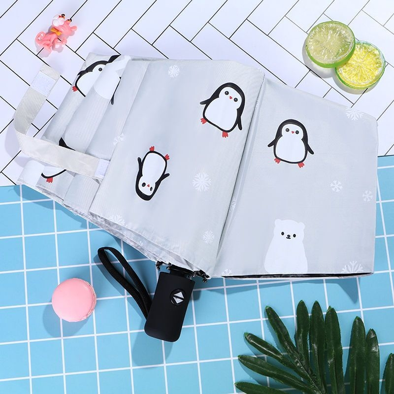 可爱卡通晴雨两用全自动折叠雨伞防晒太阳伞十骨遮阳伞双人大号