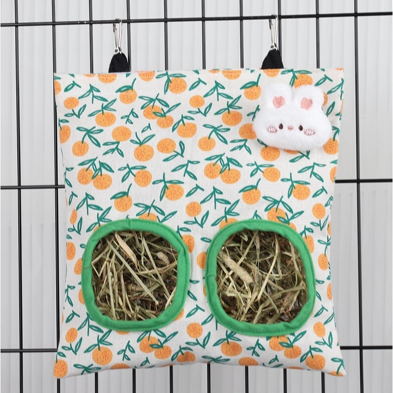 兔子草袋兔兔草架干草袋大容量防浪费内外可挂荷兰猪草袋小宠用品