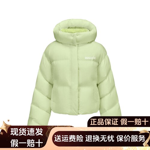 短款连帽外套轻便保暖运动羽绒服