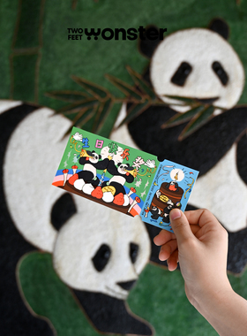 「两脚怪|Bulingling theatre幸运刮刮卡」原创可爱卡通卡片贺卡