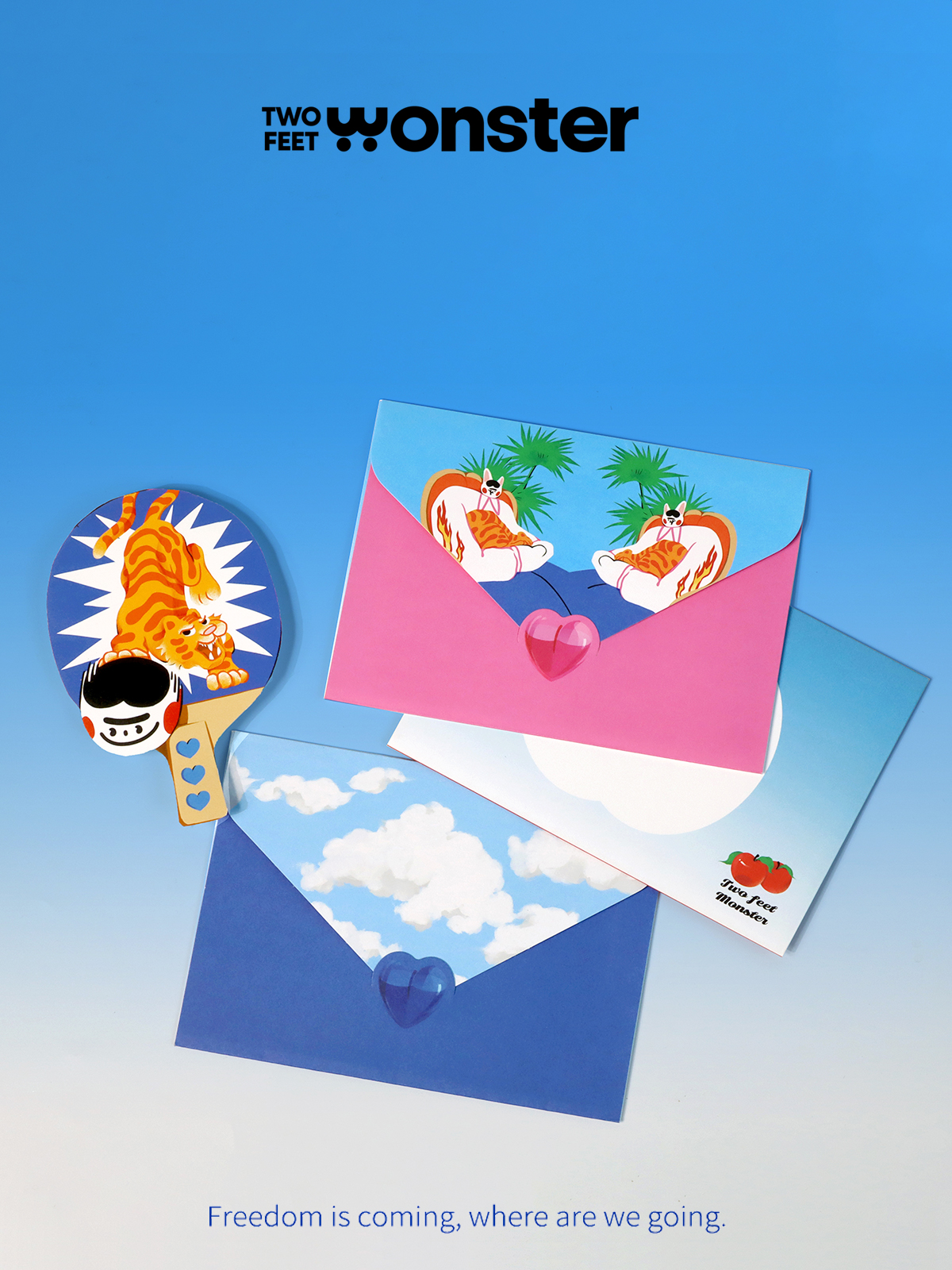 两脚怪信封信纸套装原创中意你