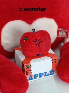 「两脚怪原创IP·苹果拳击手Bunny」可爱圣诞卡通毛绒玩偶包挂饰